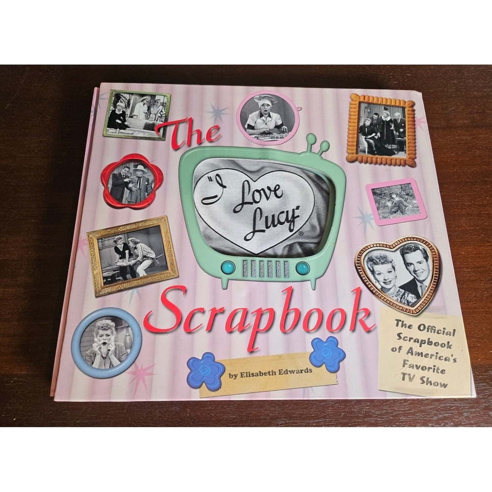 Running Press I Love Lucy Scrapbook Book Pink Official TV Show Memorabilia